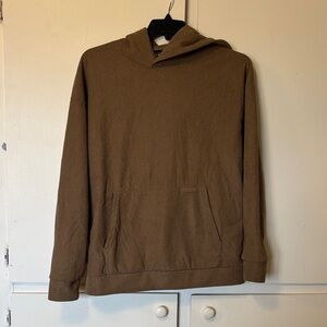 Members Only dark Tan Ribbed Hoodie